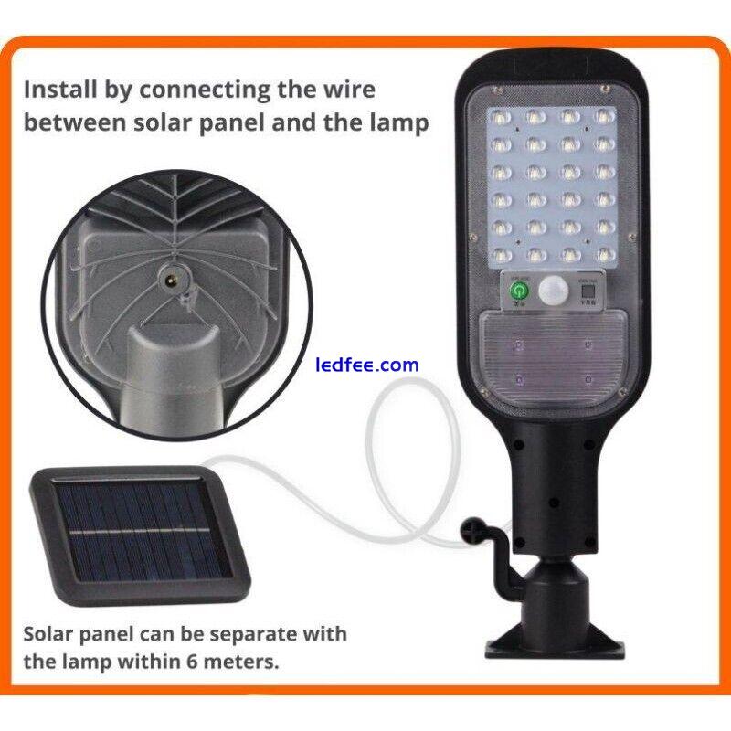 Outdoor Commercial Solar Street Light Motion Sensor Lamp Dusk To Dawn Road Lamp 3 