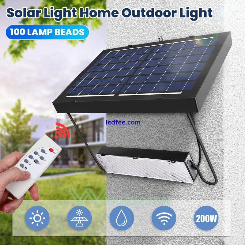 1000000LM Commercial Solar Street Light Flood Light LED Light Remote Wall Lamp 2 