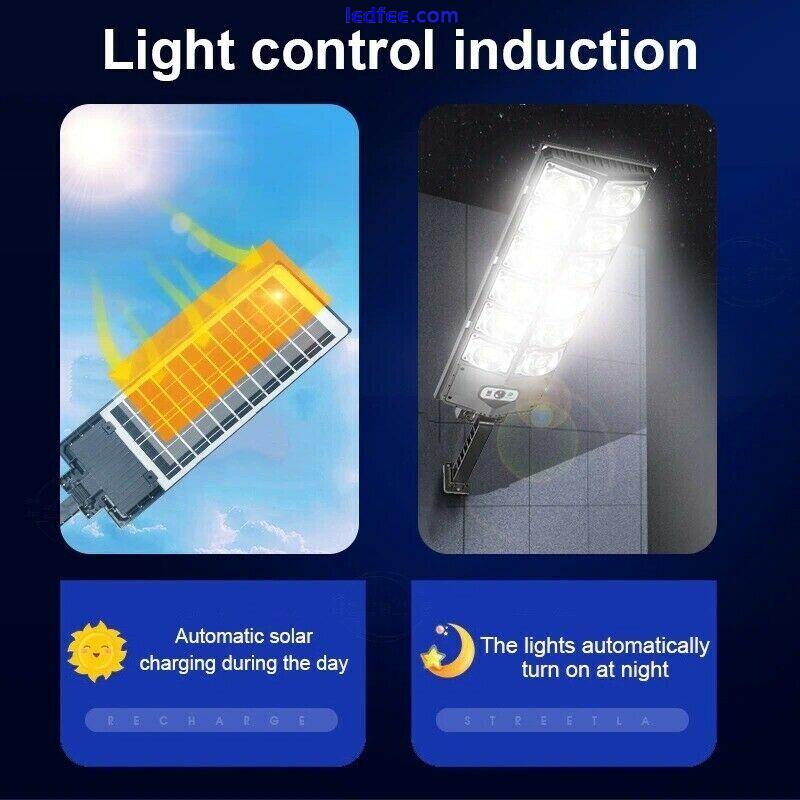 Outdoor Commercial Solar Street Light Motion Sensor Lamp Dusk To Dawn Road Lamp 5 
