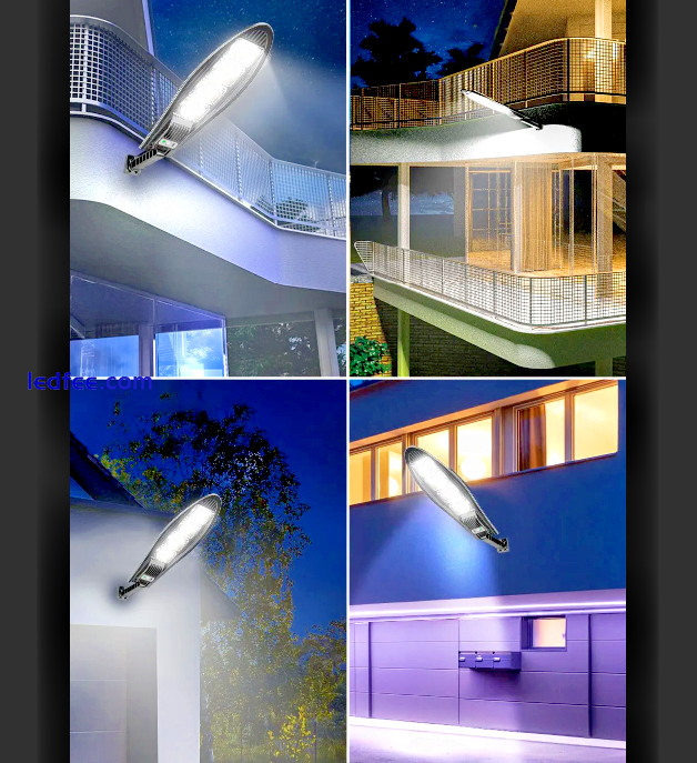 Powerful Solar LED Light Street Lamp 6500K White Motion Sensor Lamp Ipx 65 0 