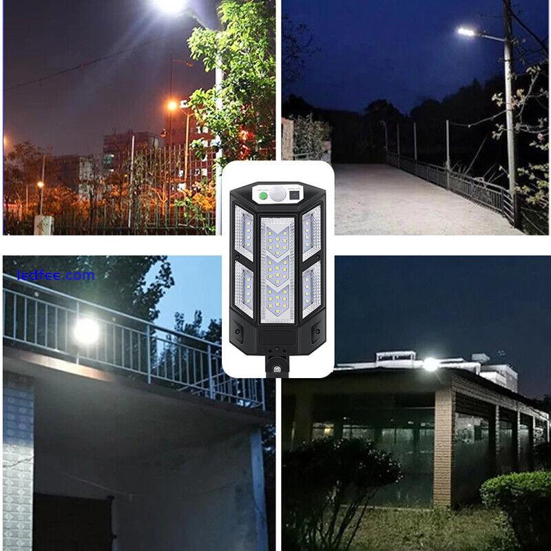 Commercial Solar Street Flood Light LED Lamp Outdoor Road Dusk To Dawn Wall Lamp 2 