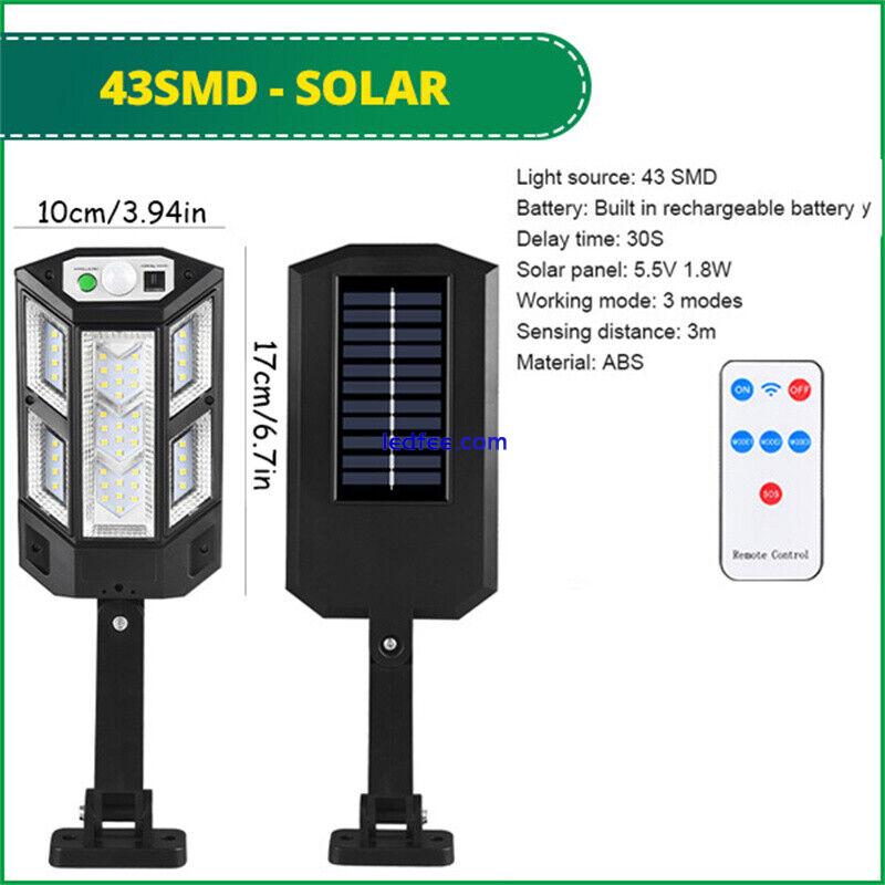 Commercial Solar Street Flood Light LED Lamp Outdoor Road Dusk To Dawn Wall Lamp 1 