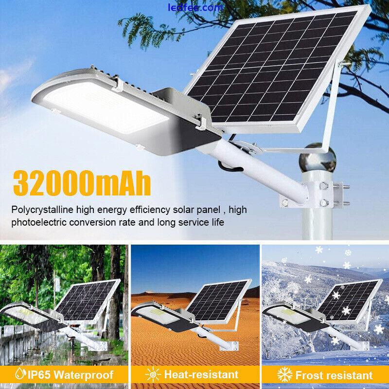 150W Commercial Solar Street Light LED Outdoor IP65 Dusk-to-Dawn Road Lamp +pole 0 