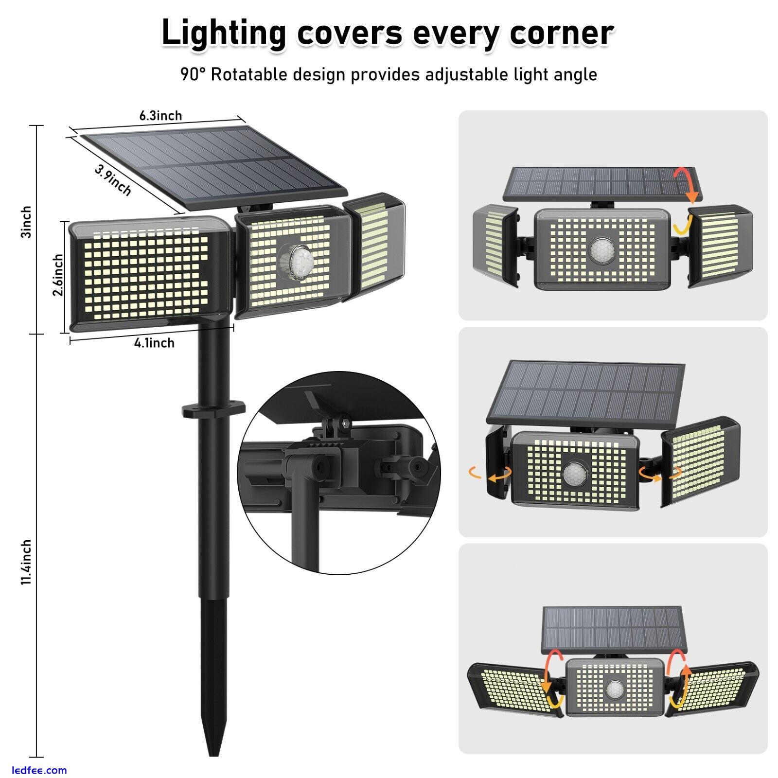 36000LM LED Solar Street Light Commercial Dusk To Dawn Outdoor Road Wall Lamp 0 