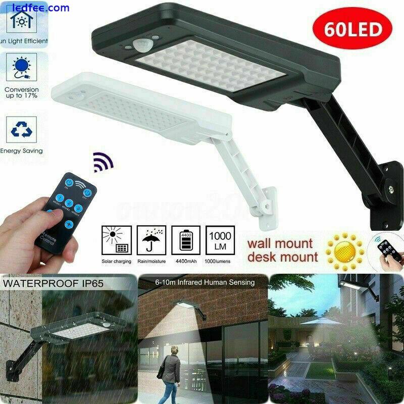 Commercial Solar Street Flood Light LED Lamp Outdoor Area Dusk To Dawn Wall Lamp 2 