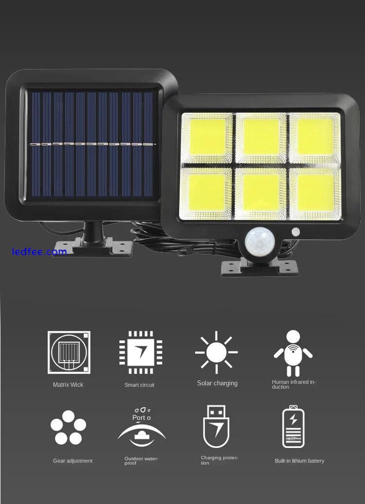 Outdoor Solar LED Wall Light Split Body Sensor Light Garden Yard Street Light 1 