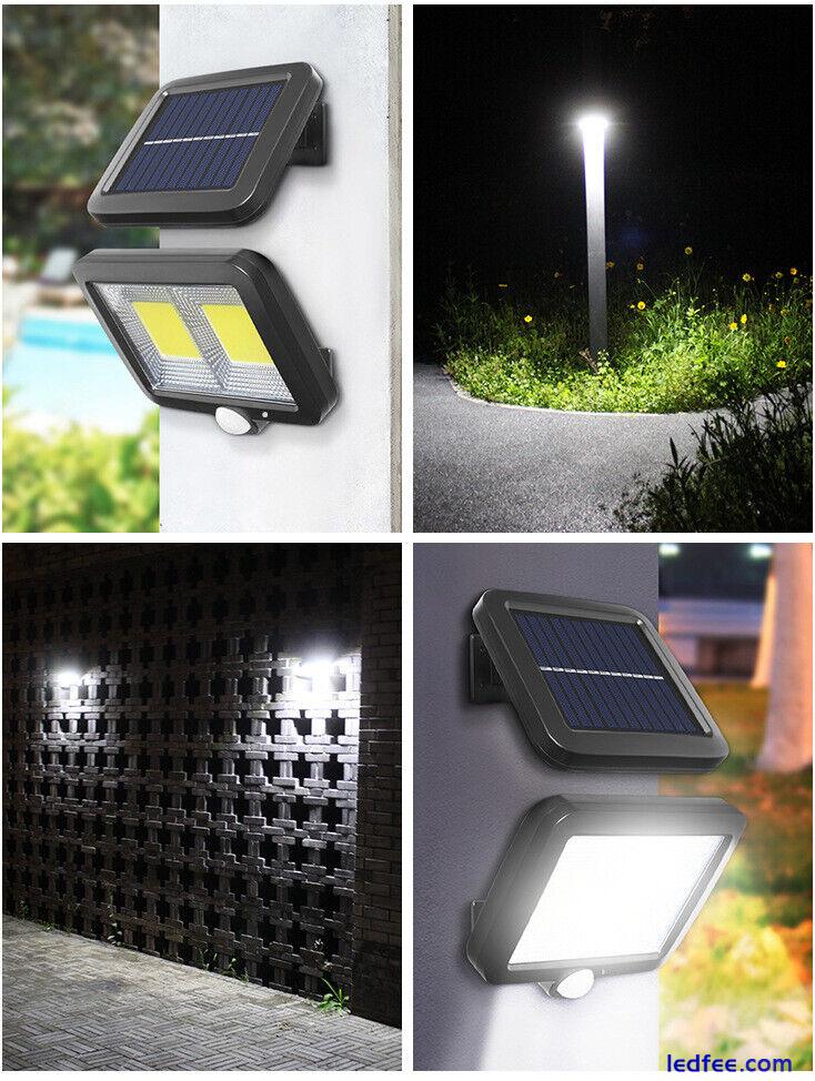 Outdoor Solar LED Wall Light Split Body Sensor Light Garden Yard Street Light 4 