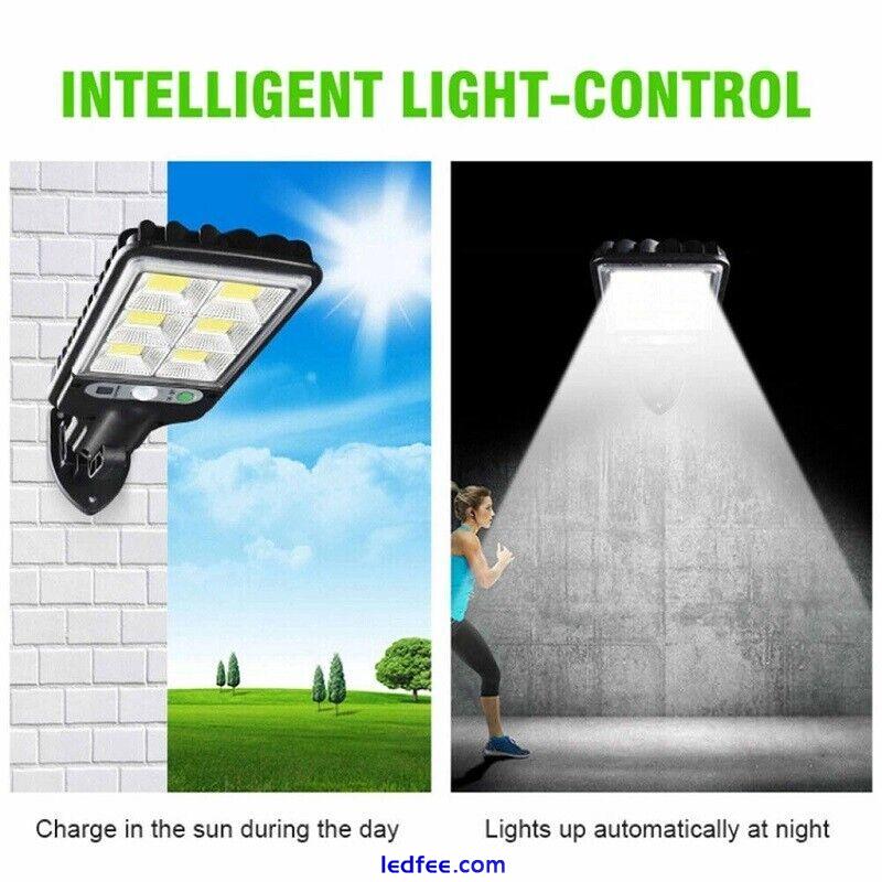 LED Solar Street Light 3 Mode PIR Motion Sensor Induction Wall Lamp Outdoor NEW 1 