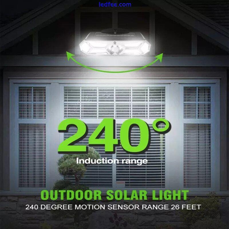 LED Solar Flood Light Motion Sensor Security Spot Wall Street Yard Outdoor Lamp 1 