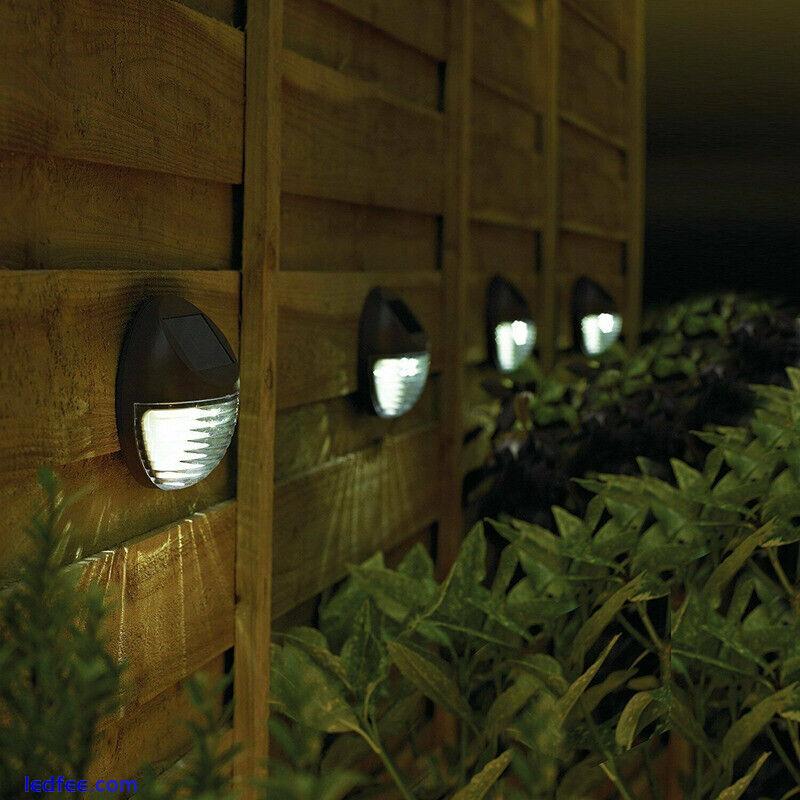 LED Solar Wall Light Deck Light Outdoor Garden Yard Fence Decorate Street Light 4 
