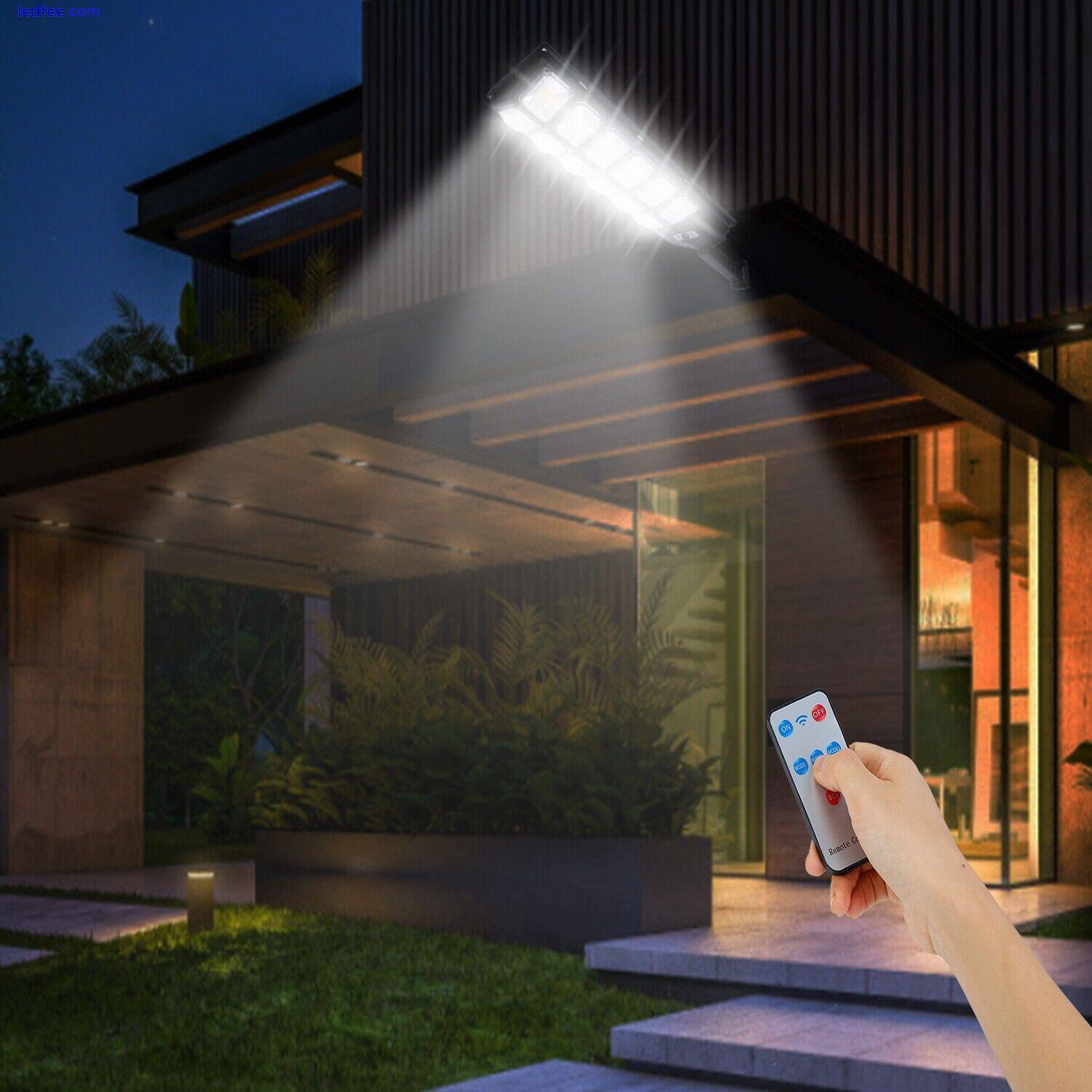 Solar Wall LED Light PIR Motion Sensor Outdoor Waterproof Street FloodLight Lamp 5 