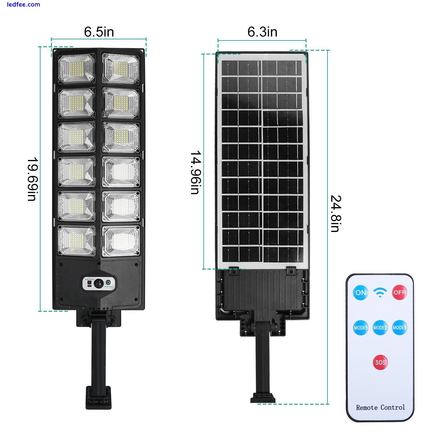 Solar Wall LED Light PIR Motion Sensor Outdoor Waterproof Street FloodLight Lamp 3 