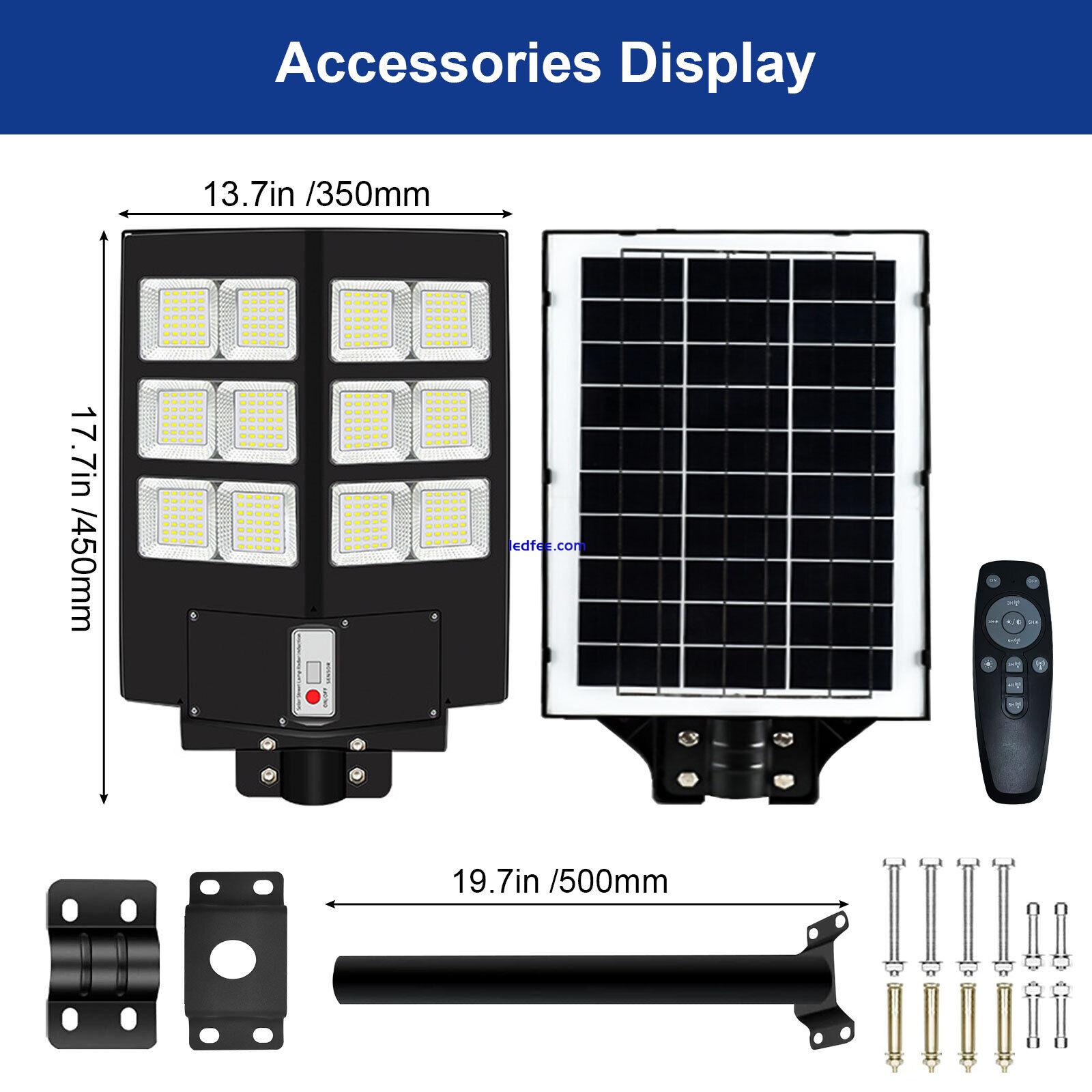 1000W Commercial Solar Street Flood Light Dusk to Dawn Road Outdoor Wall Lamp 1 