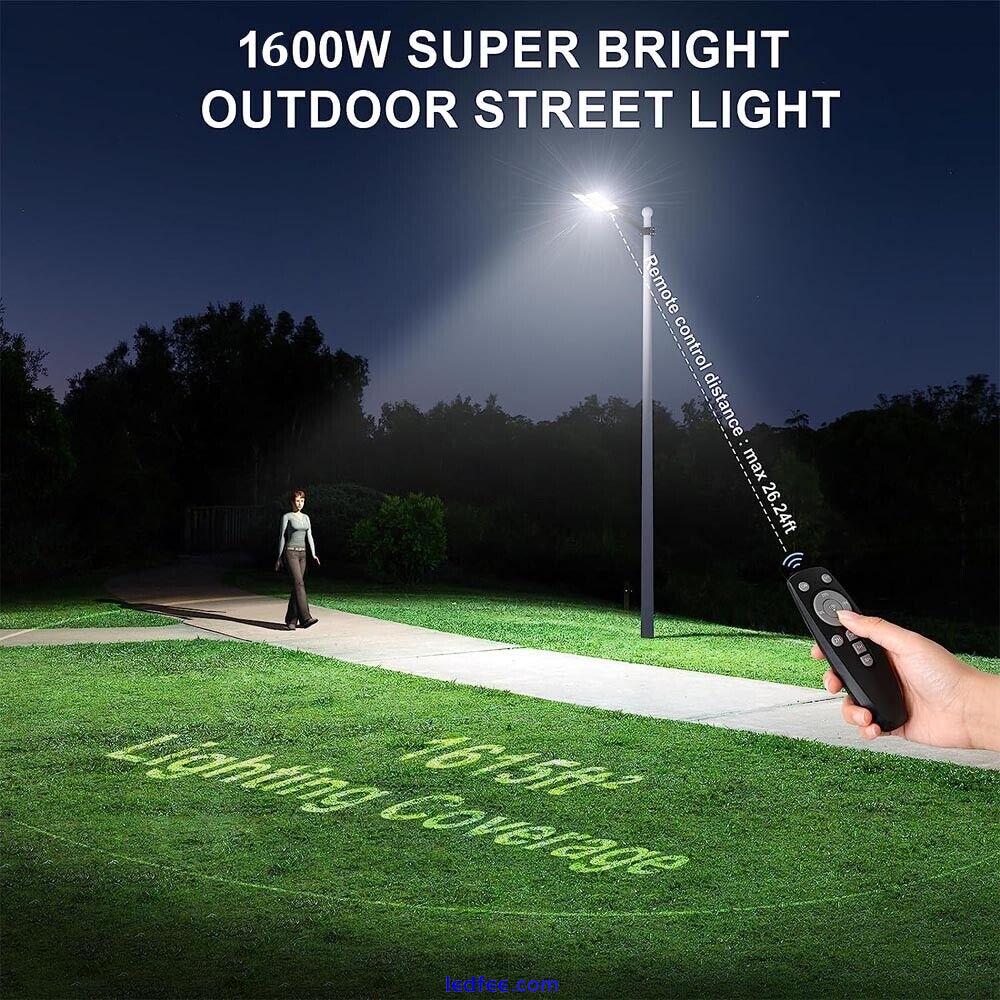 1000W Commercial Solar Street Flood Light Dusk to Dawn Road Outdoor Wall Lamp 0 