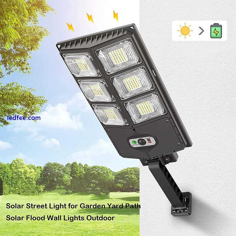 Commercial Solar Street Light LED Lights Outdoor Area Flood Lights Dusk To Dawn 5 