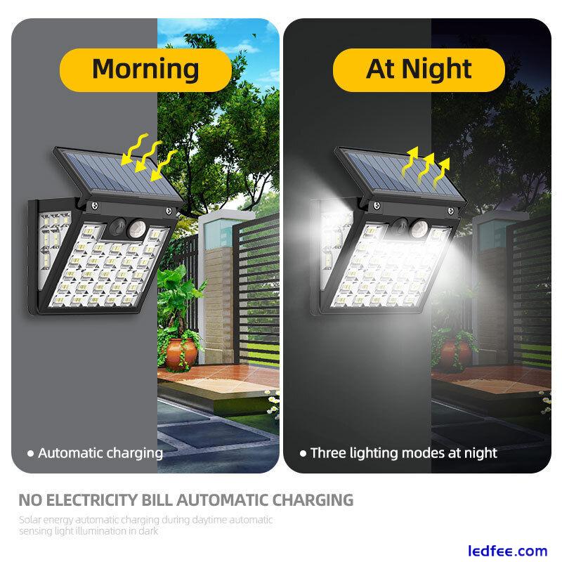 Outdoor Commercial Solar Street Light Motion Sensor Garden Yard Road Wall Lamp 1 