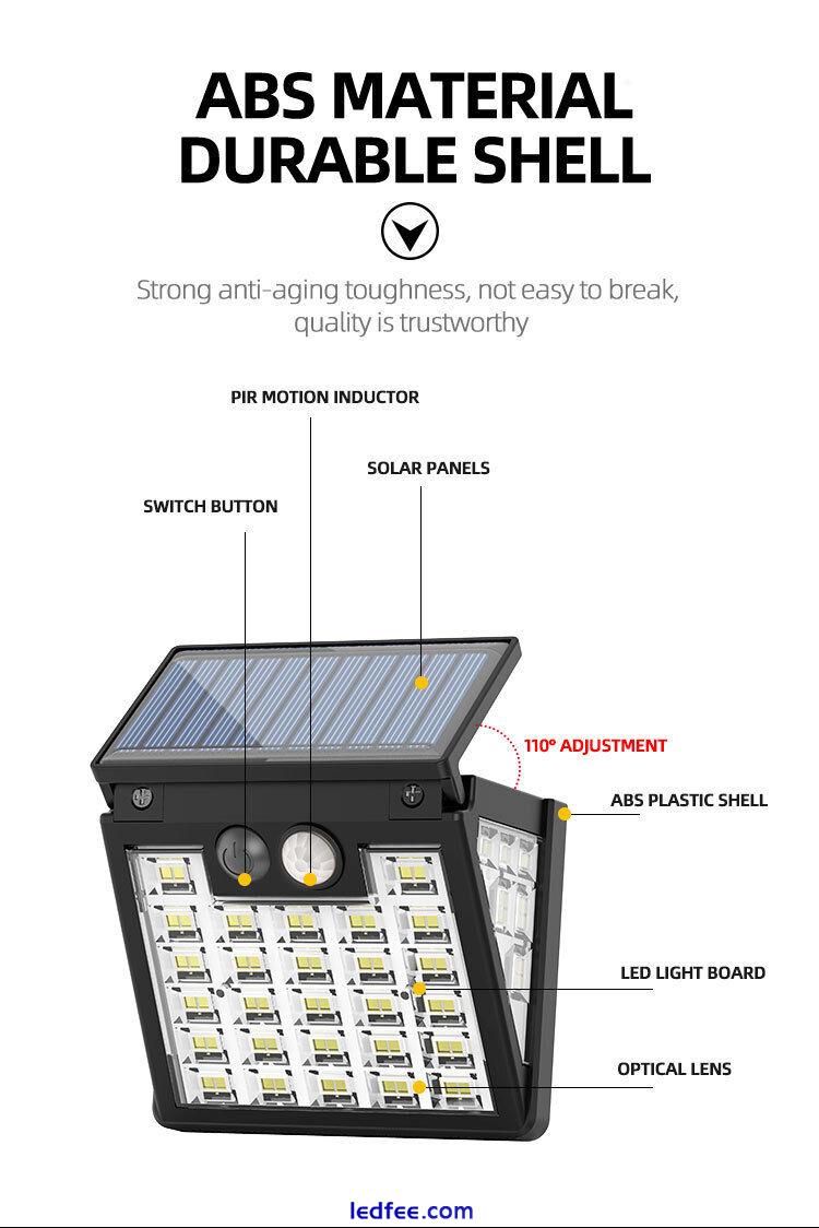 Outdoor Commercial Solar Street Light Motion Sensor Garden Yard Road Wall Lamp 2 