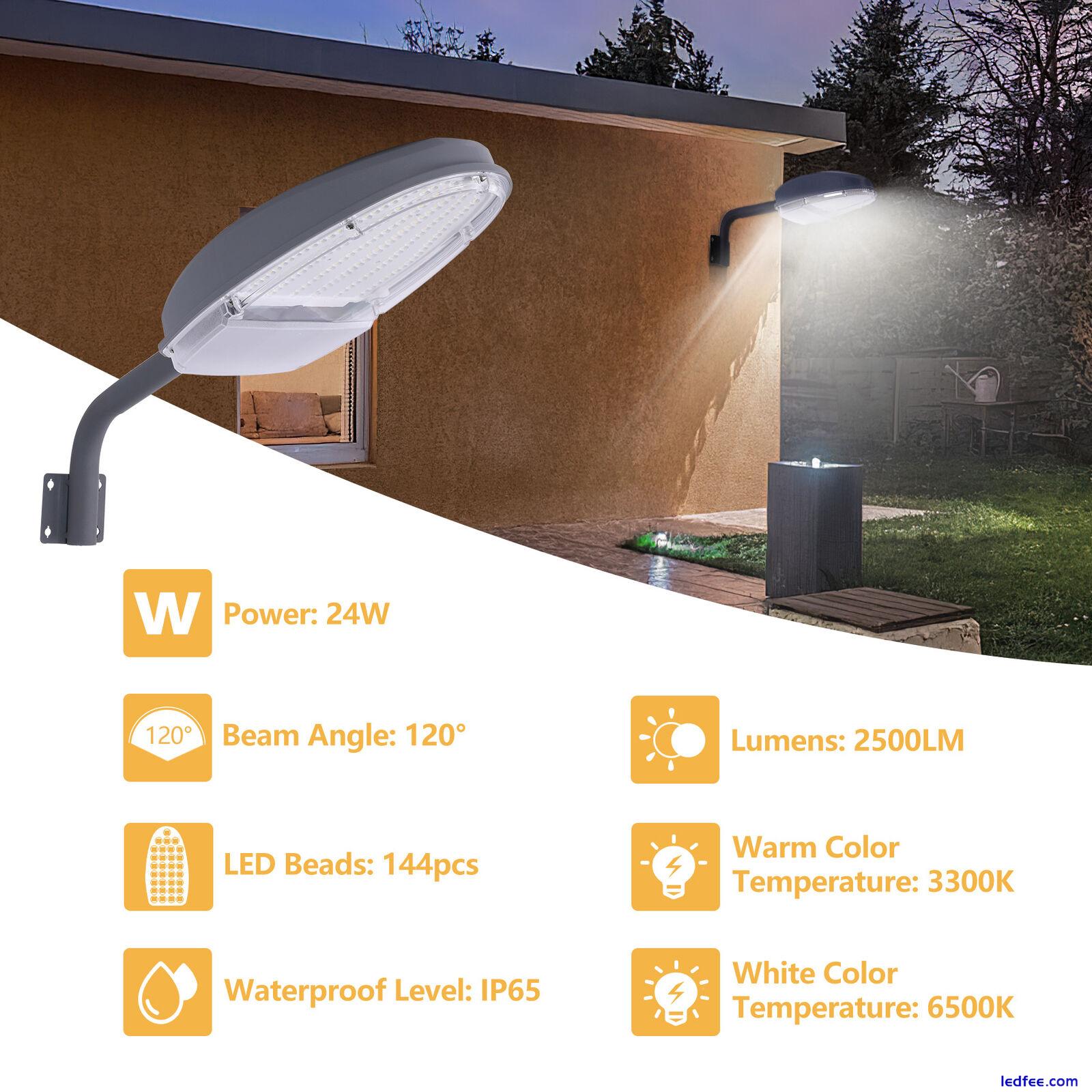 Outdoor LED Yard Street Light Dusk to Dawn Light Waterproof Security Lighting 2 