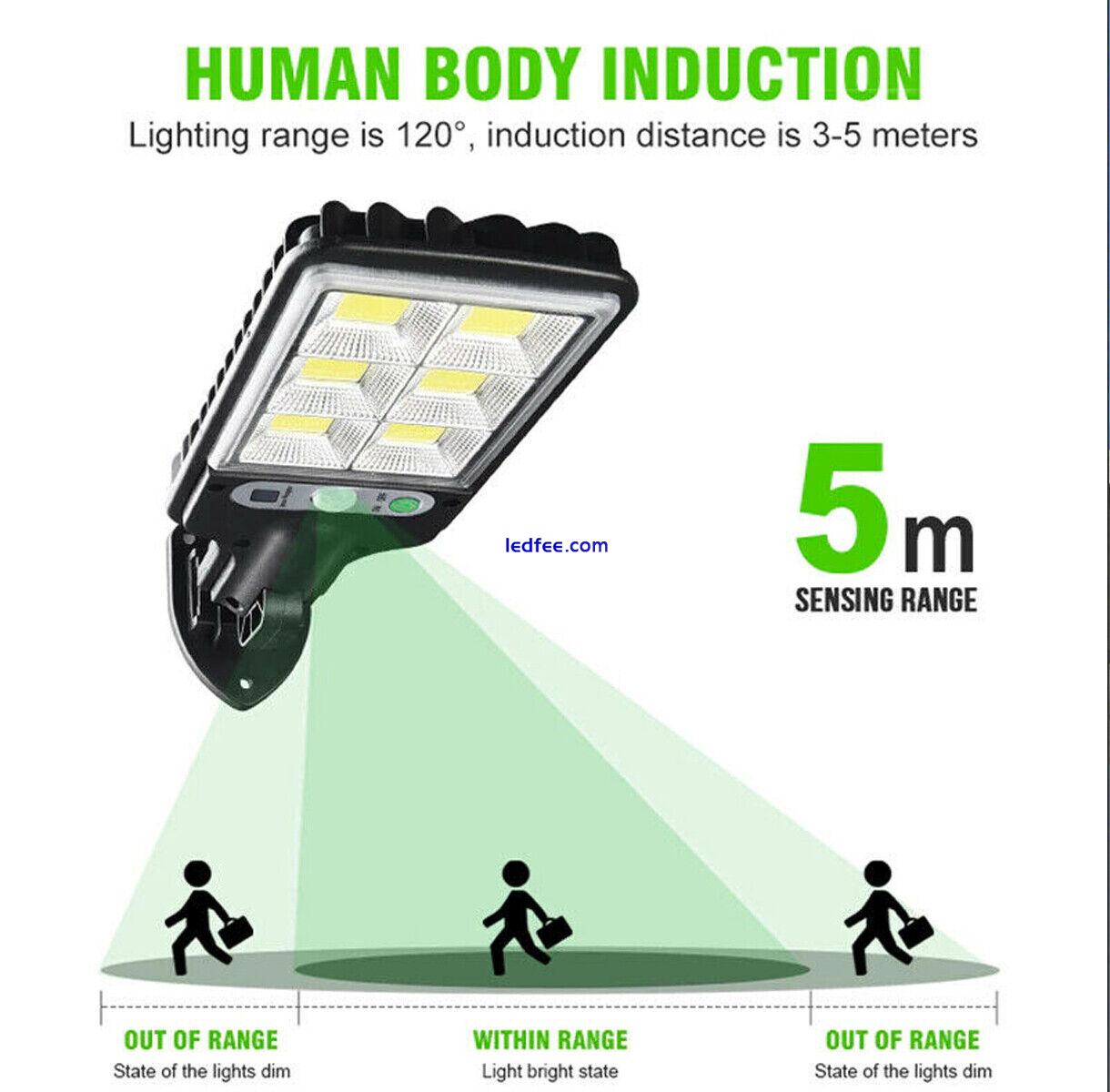 1200W LED Solar Flood Light PIR Solar Street Lights Outdoor Dusk to Dawn 4 