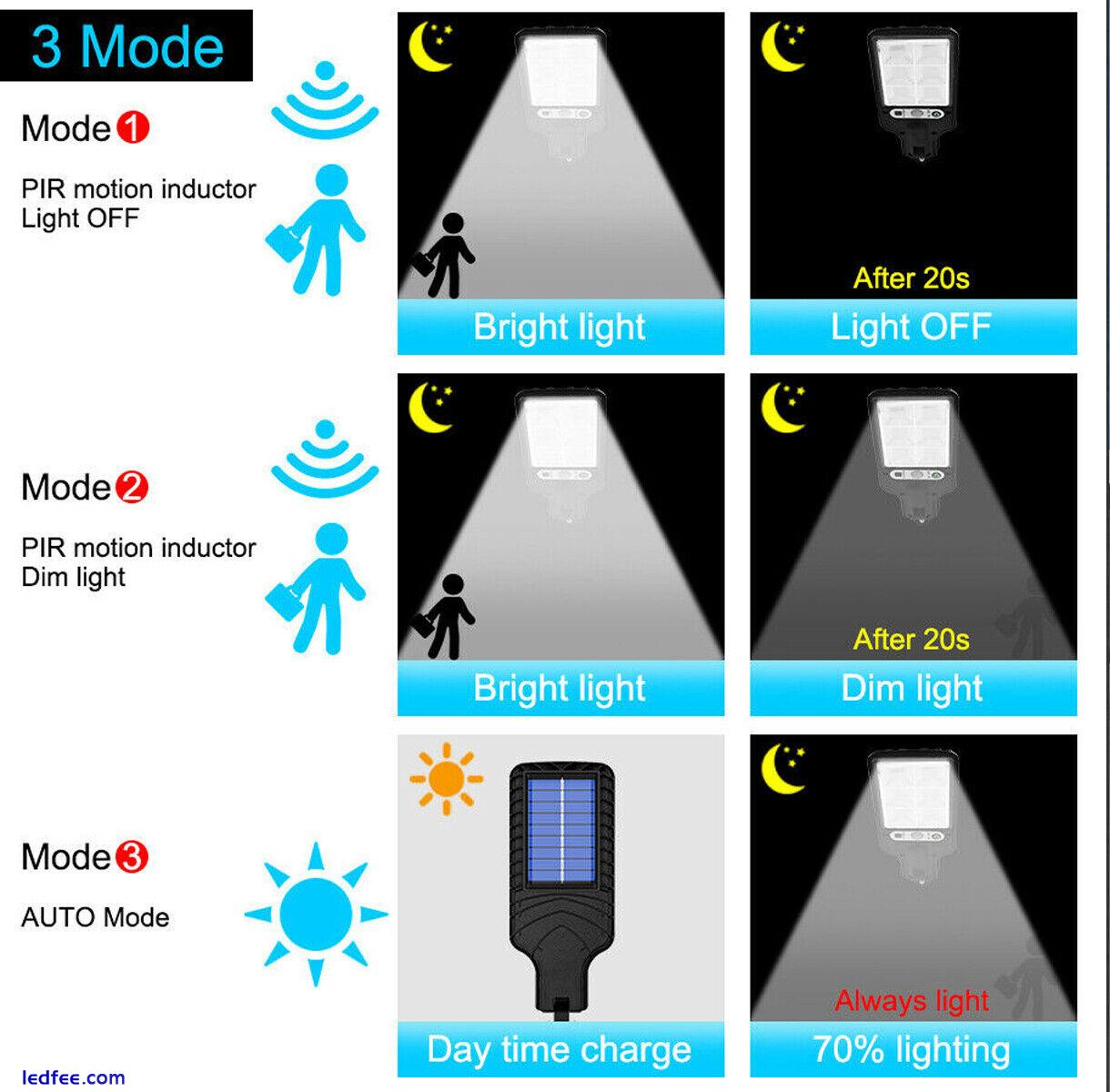 1200W LED Solar Flood Light PIR Solar Street Lights Outdoor Dusk to Dawn 5 