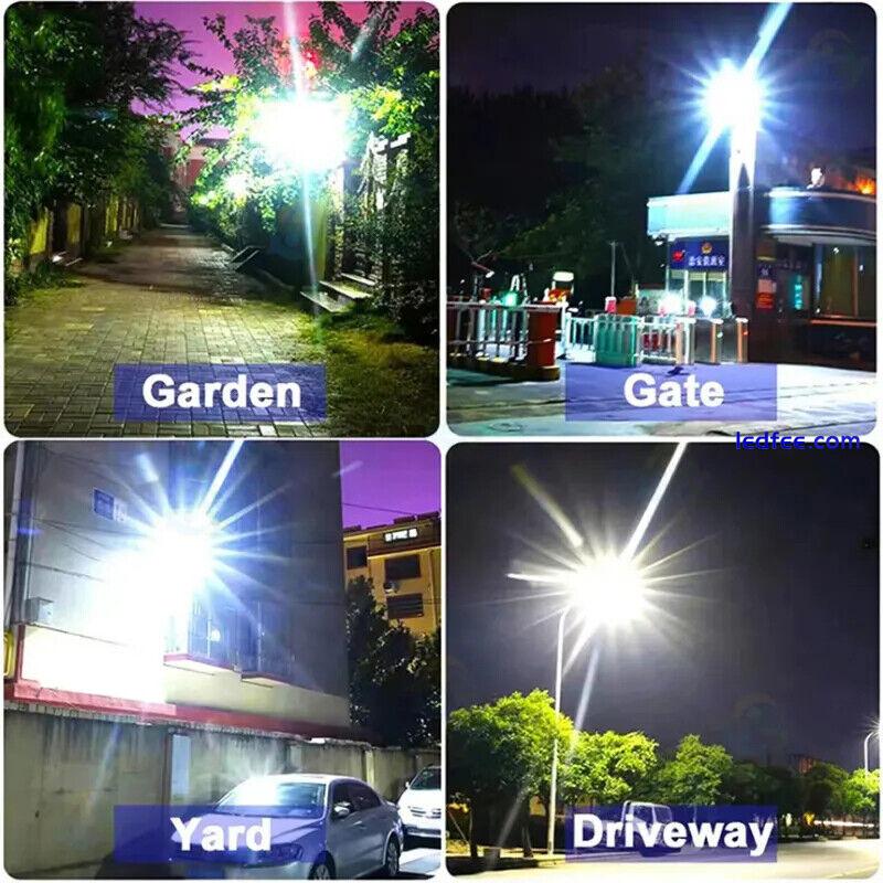 Outdoor Solar Street Light Motion Sensor Lamp Commercial Dusk To Dawn Road Lamp 4 