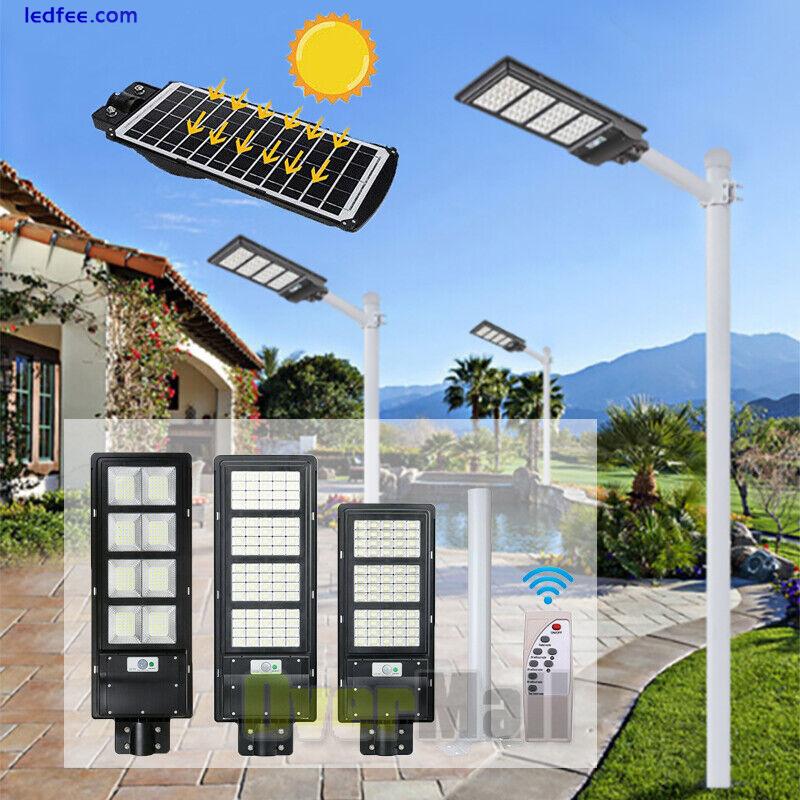 Commercial 9900000000LM Solar Panel Street Light Dusk to Dawn Outdoor Road Lamp 4 