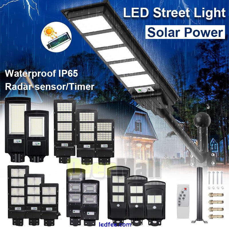 Commercial 9900000000LM Solar Panel Street Light Dusk to Dawn Outdoor Road Lamp 1 