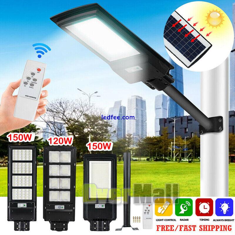 Commercial 9900000000LM Solar Panel Street Light Dusk to Dawn Outdoor Road Lamp 2 