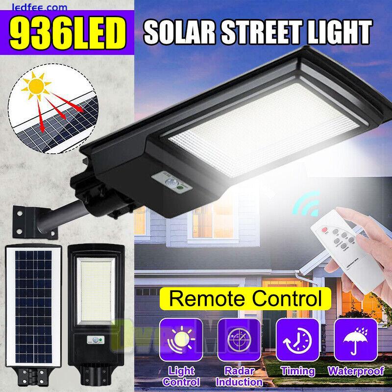 Commercial 9900000000LM Solar Panel Street Light Dusk to Dawn Outdoor Road Lamp 5 