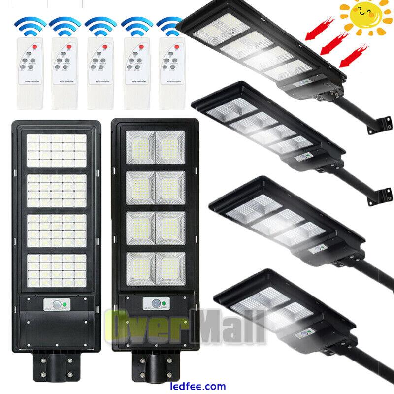 Commercial 9900000000LM Solar Panel Street Light Dusk to Dawn Outdoor Road Lamp 3 