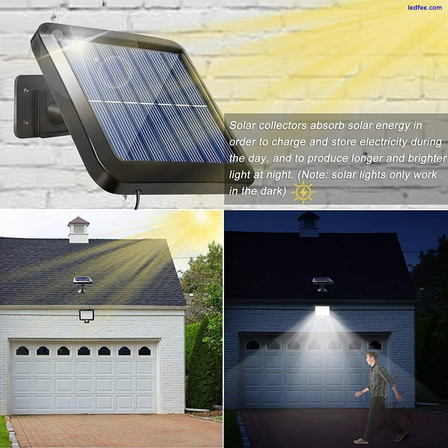 3PCS 120COB LED Solar Street Light Security Flood Lamp Motion Sensor Outdoor US 3 