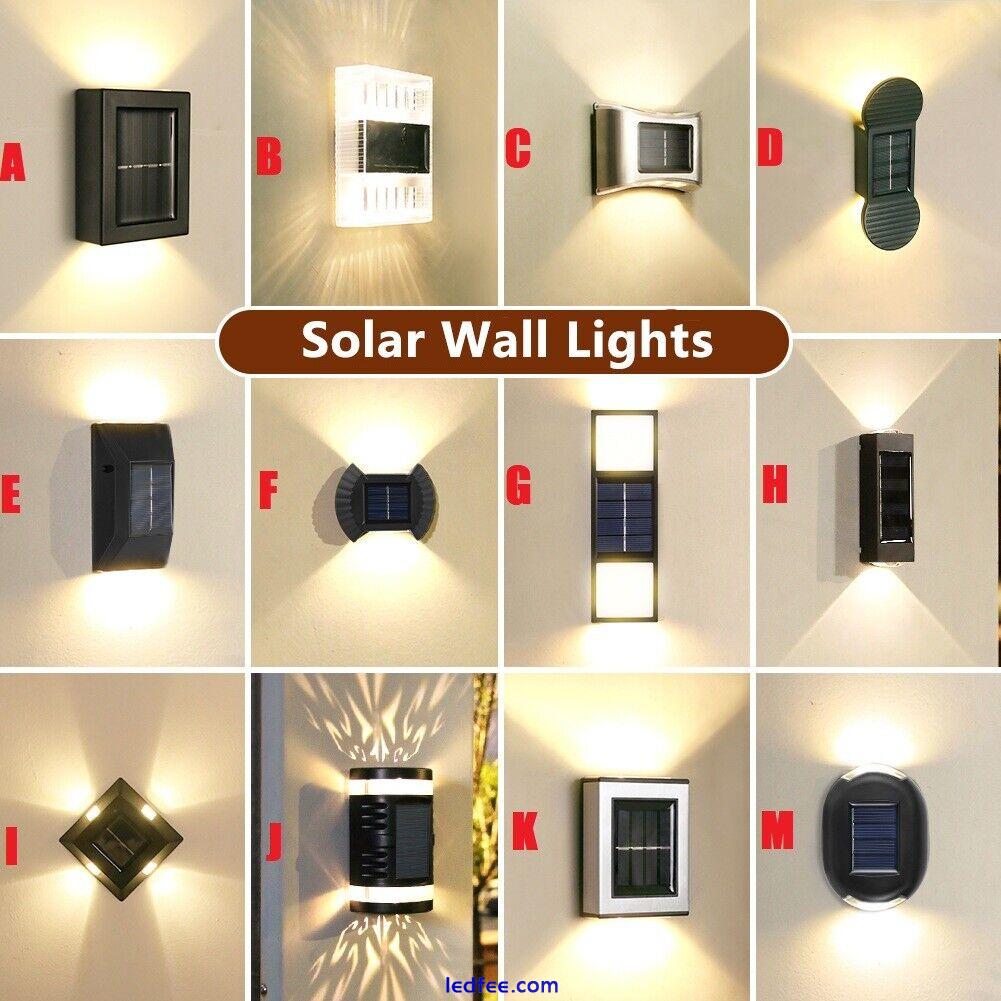 Solar Wall Lamps LED Outdoor Fence Deck Path Garden Patio Pathway Stairs Lights 0 