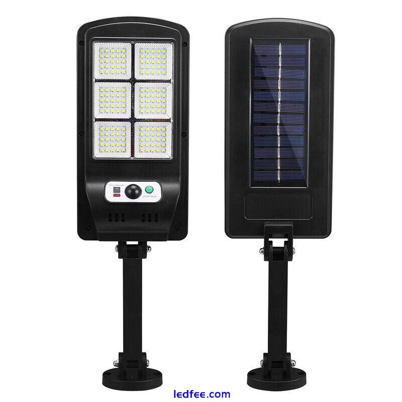 Commercial Solar Street Light IP65 150 LED Parking Lot Light Road Lamp+Remote 5 