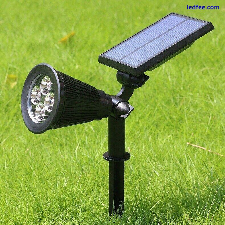 LED Solar Spot Light Lamp Waterproof Street Lights Garden Yard Wall Mounted/Plug 1 
