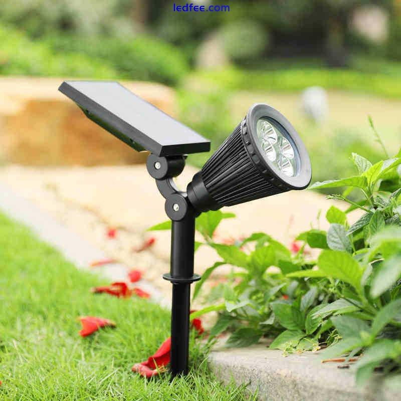 LED Solar Spot Light Lamp Waterproof Street Lights Garden Yard Wall Mounted/Plug 2 