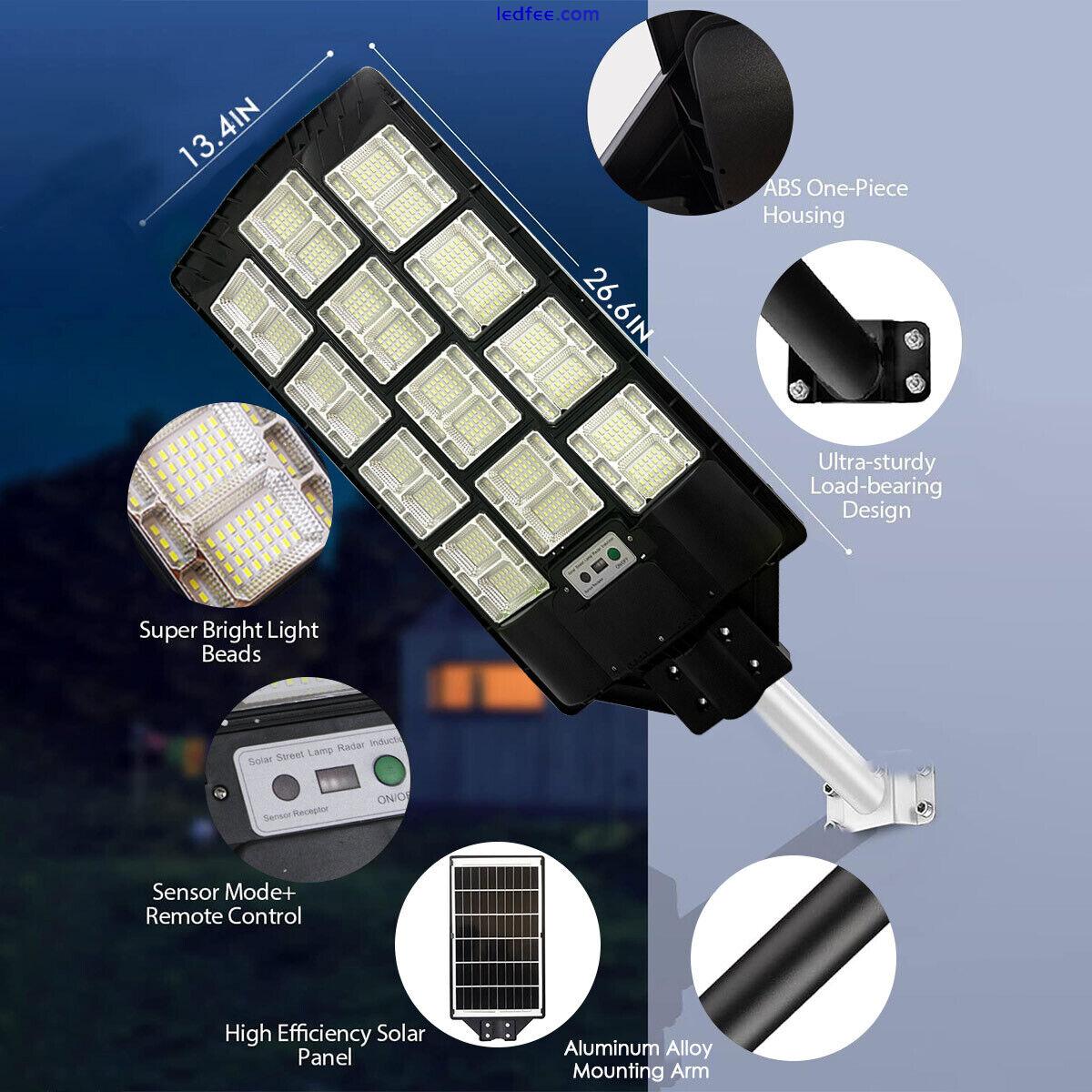 1.5KW Commercial Solar Street Light Flood Lamp Outdoor Area Dusk To Dawn Wall 2 