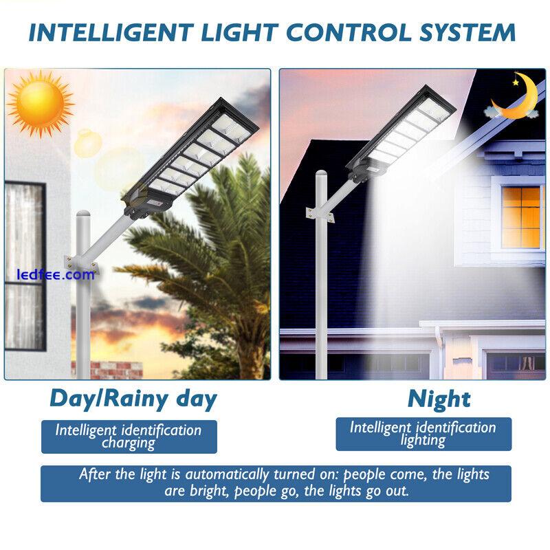 1000000lLM Solar Street Lights Outdoor Motion Sensor Lamp Dusk To Dawn Road Lamp 2 