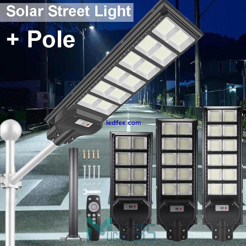 1000000lLM Solar Street Lights Outdoor Motion Sensor Lamp Dusk To Dawn Road Lamp 1 