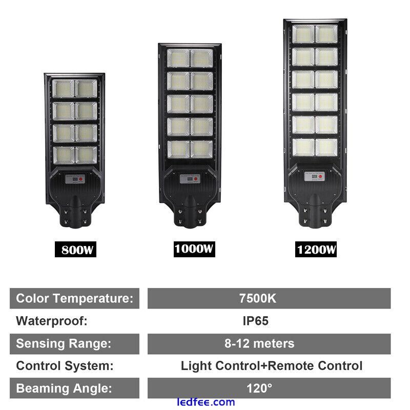 1000000lLM Solar Street Lights Outdoor Motion Sensor Lamp Dusk To Dawn Road Lamp 3 