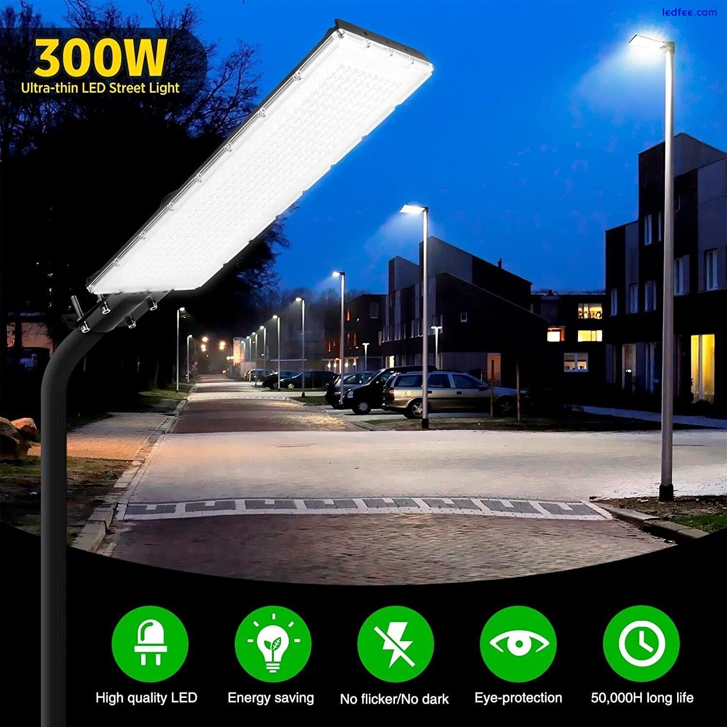 300W Parking Lot Lights Outdoor 24000 LM LED Street Light Lamp Security Lighting 2 