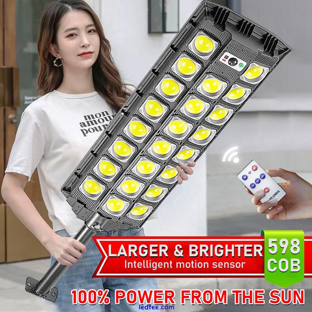 9900000LM Outdoor Solar Street Light Commercial Dusk to Dawn Big Road Wall Lamp 1 