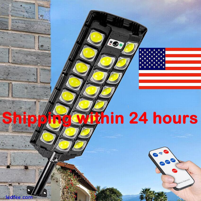 9900000LM Outdoor Solar Street Light Commercial Dusk to Dawn Big Road Wall Lamp 2 