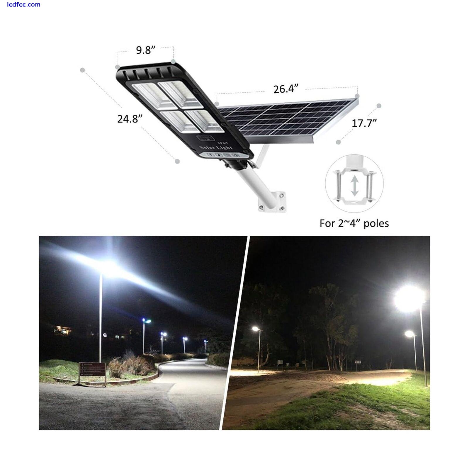 5200W Solar Powered Street Lights Outdoor, Motion Sensor Dusk to Dawn IP67 Wa... 0 