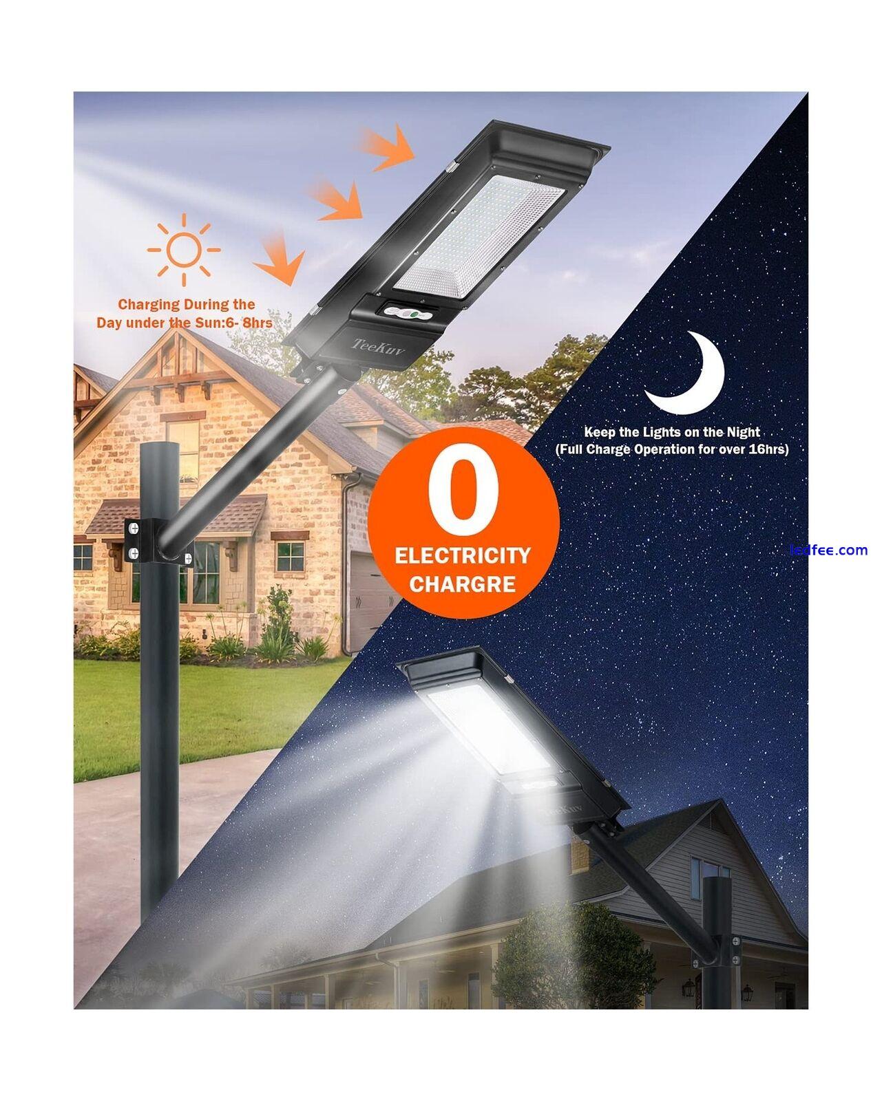 1000W Solar Street Light,200 LEDs Solar Powered Dusk to Dawn Outdoor Motion L... 3 