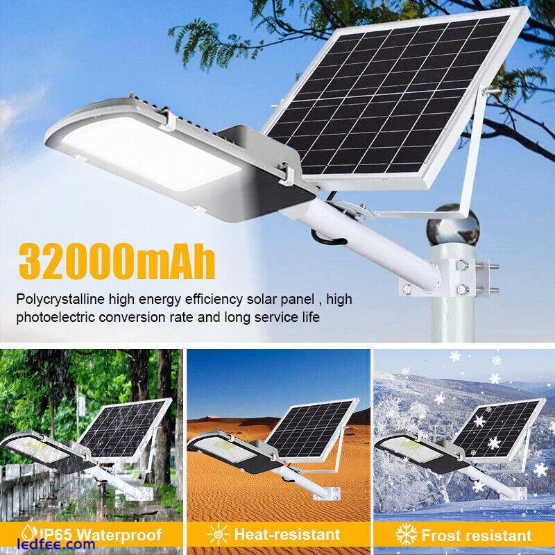 Super Bright Solar Street Light Dusk to Dawn Road Lamp+Pole+Remote Outdoor Lamp 0 