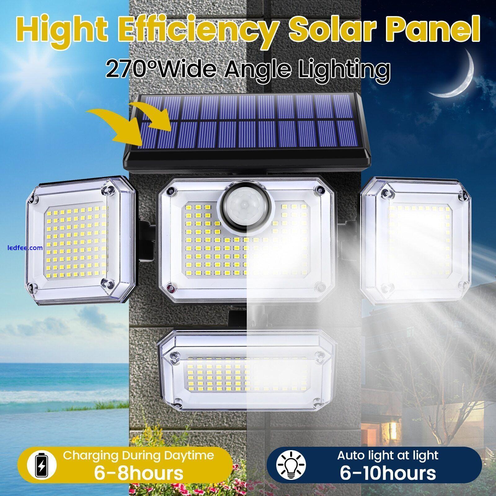 333 LED Solar Lights Outdoor 3000LM Waterproof Motion Sensor Security Wall Lamp 5 