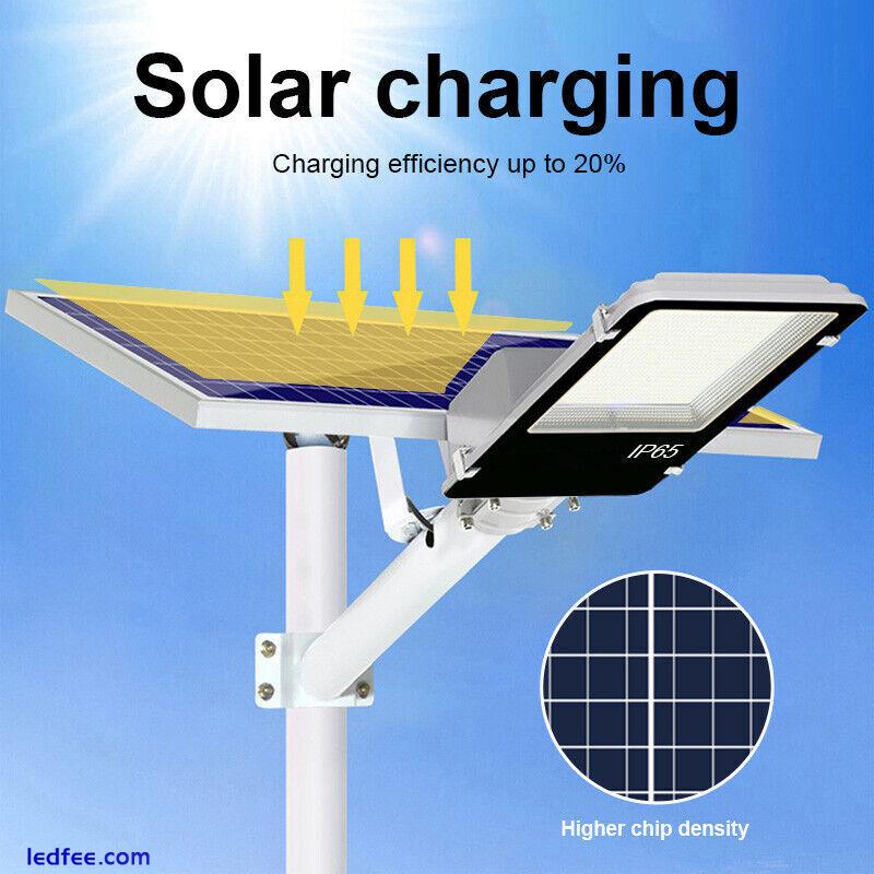 Newest Super Bright Solar Street Light Outdoor Dusk toDawn Road Lamp+Pole+Remote 0 