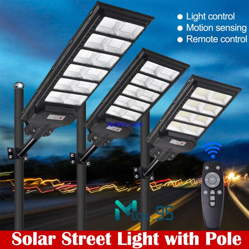 1200W LED Solar Street Light Solar Motion Sensor Road Lamp Outdoor Wall Lamp US 1 