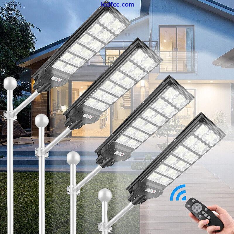 1200W LED Solar Street Light Solar Motion Sensor Road Lamp Outdoor Wall Lamp US 3 