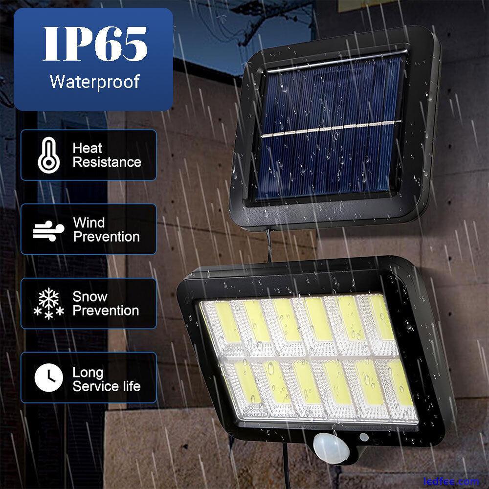 2Pack 1200000lm LED Solar Street Light Security Flood Lamp Motion Sensor Outdoor 3 